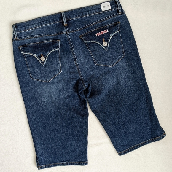 Hudson Shorts Knee Viceroy Denim Visalia Blue Five Pocket Style Zip Fly 30 NWOT - Picture 2 of 10